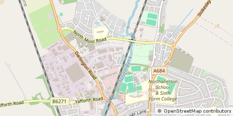 Map of Northallerton, North Yorkshire