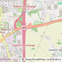 Map of Exeter, Devon