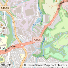 Map of Halesowen, West Midlands