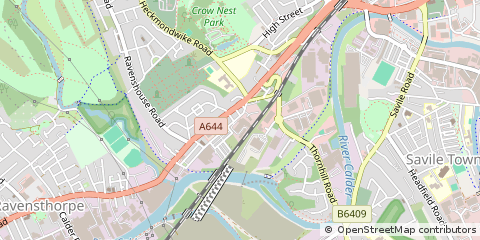 Map of Dewsbury, West Yorkshire