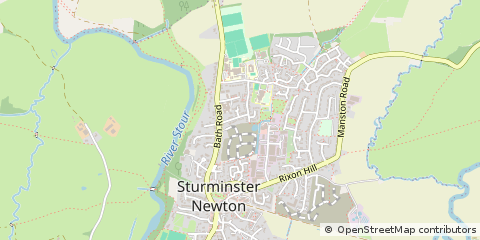 Map of Sturminster Newton
