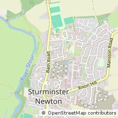 Map of Sturminster Newton