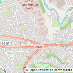 Map of Congleton, Cheshire