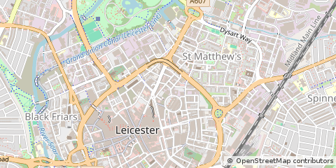 Map of Leicester
