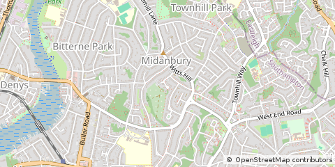 Map of Southampton, Hampshire