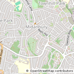 Map of Southampton, Hampshire