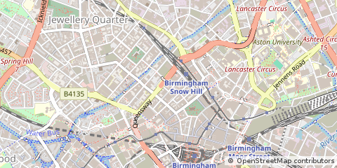 Map of Birmingham, West Midlands