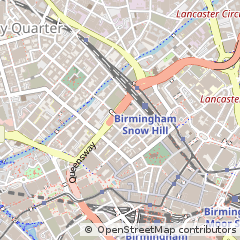 Map of Birmingham, West Midlands