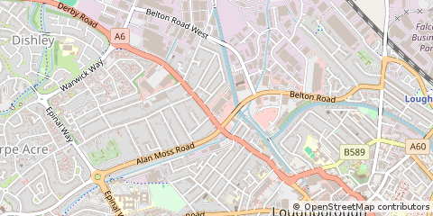 Map of Loughborough