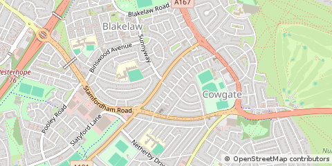 Map of Newcastle Upon Tyne