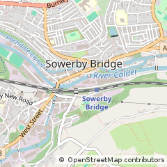 Map of Halifax, West Yorkshire