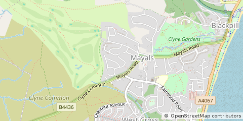 Map of Swansea