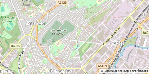 Map of Sheffield