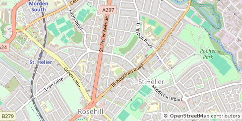 Map of Morden, Surrey