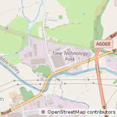 Map of Burnley, Lancashire