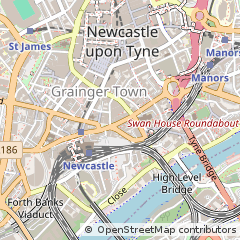 Map of Newcastle Upon Tyne