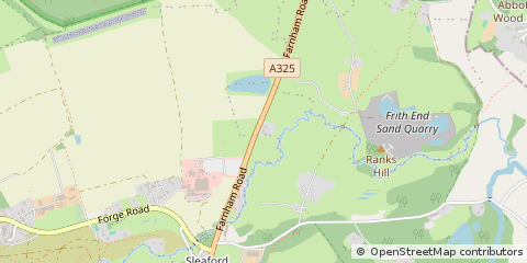 Map of Bordon, Hampshire