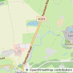Map of Bordon, Hampshire