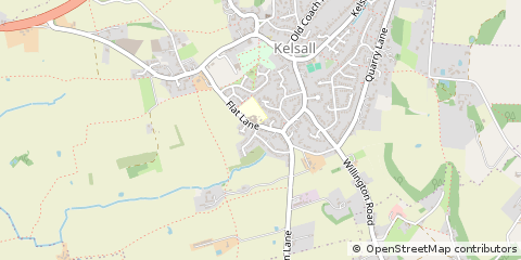 Map of Kelsall, Cheshire