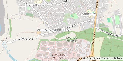 Map of Nottingham