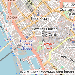 Map of Liverpool, Merseyside