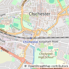 Map of Chichester, West Sussex