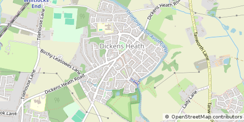 Map of Solihull