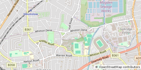 Map of Isleworth, Greater London