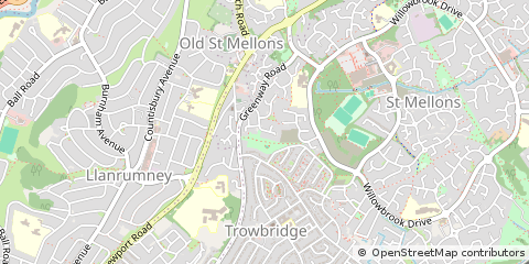 Map of Cardiff