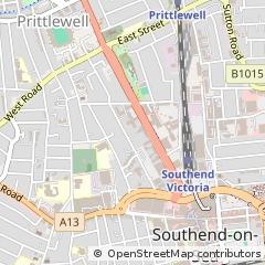 Map of Southend-on-SEA, Essex