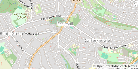 Map of Sheffield