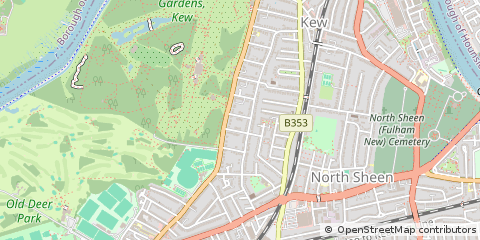 Map of Richmond, Surrey