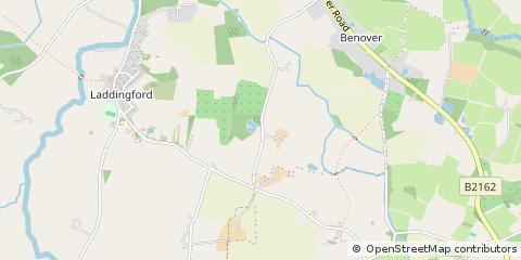Map of Laddingford, Kent