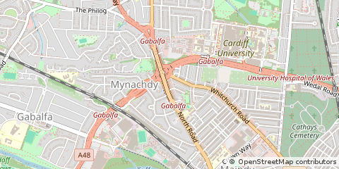 Map of Cardiff