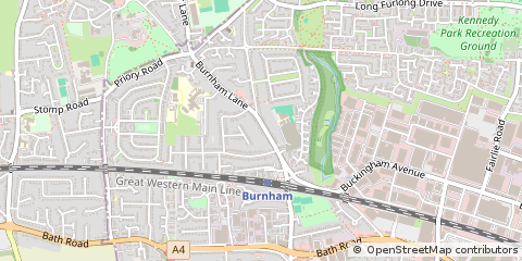 Map of Slough, Berkshire