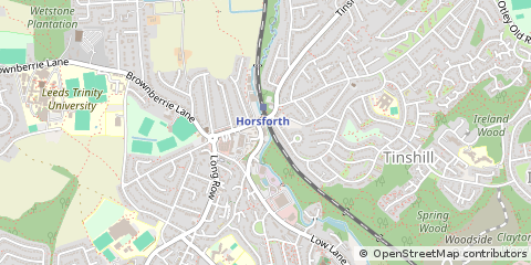 Map of Leeds, West Yorkshire