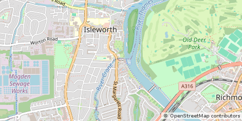 Map of OLD Isleworth, Middlesex