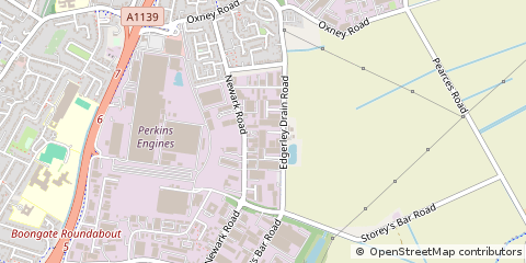 Map of Peterborough, Cambridgeshire