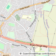 Map of Derby, Derbyshire