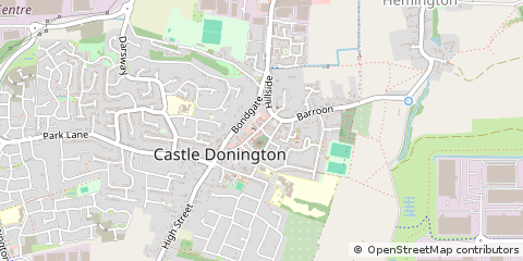 Map of Castle Donington, Derby
