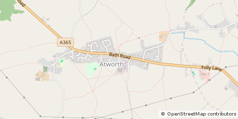 Map of Melksham, Wiltshire