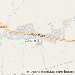 Map of Melksham, Wiltshire