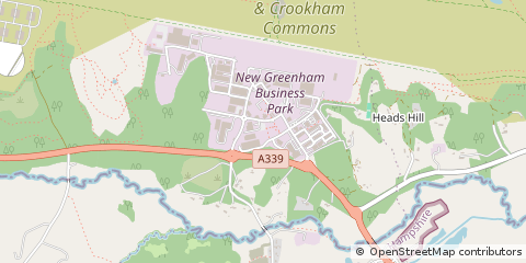 Map of Thatcham, Berkshire