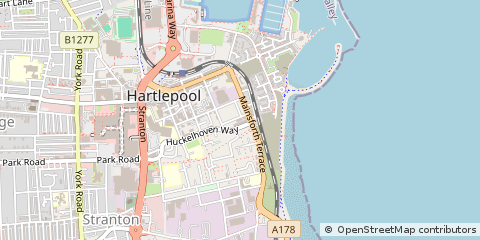 Map of Hartlepool, Cleveland