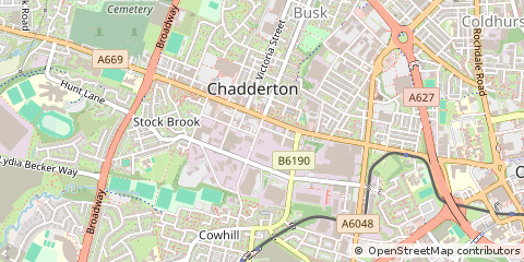 Map of Oldham