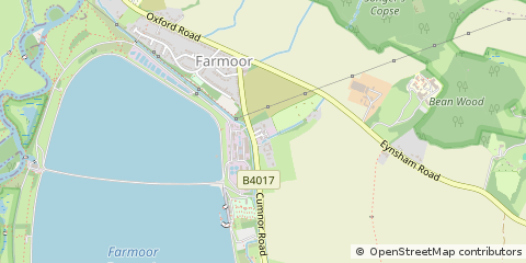 Map of Cumnor, Oxfordshire