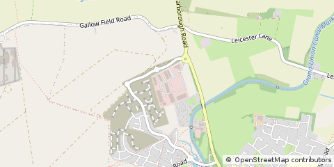 Map of Market Harborough, Leicester