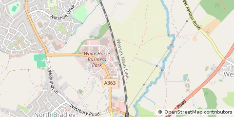 Map of Trowbridge, Wiltshire