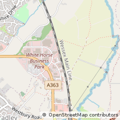 Map of Trowbridge, Wiltshire