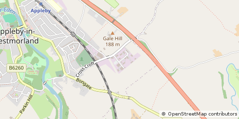 Map of Appleby-in-Westmorland, Cumbria